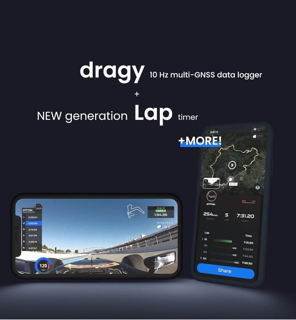 New dragy GPS Based Performance Meter, up to 25Hz GPS Laptimer, Upgraded UBLOX 10th Gen High Performance GPS Module, Trusted by Million Users (DRG70-C) - Image 3