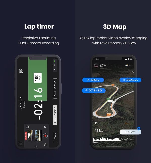 New dragy GPS Based Performance Meter, up to 25Hz GPS Laptimer, Upgraded UBLOX 10th Gen High Performance GPS Module, Trusted by Million Users (DRG70-C) - Image 4